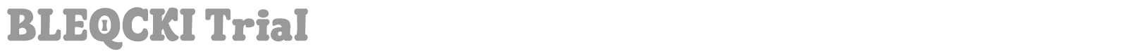 Bleqcki font preview
